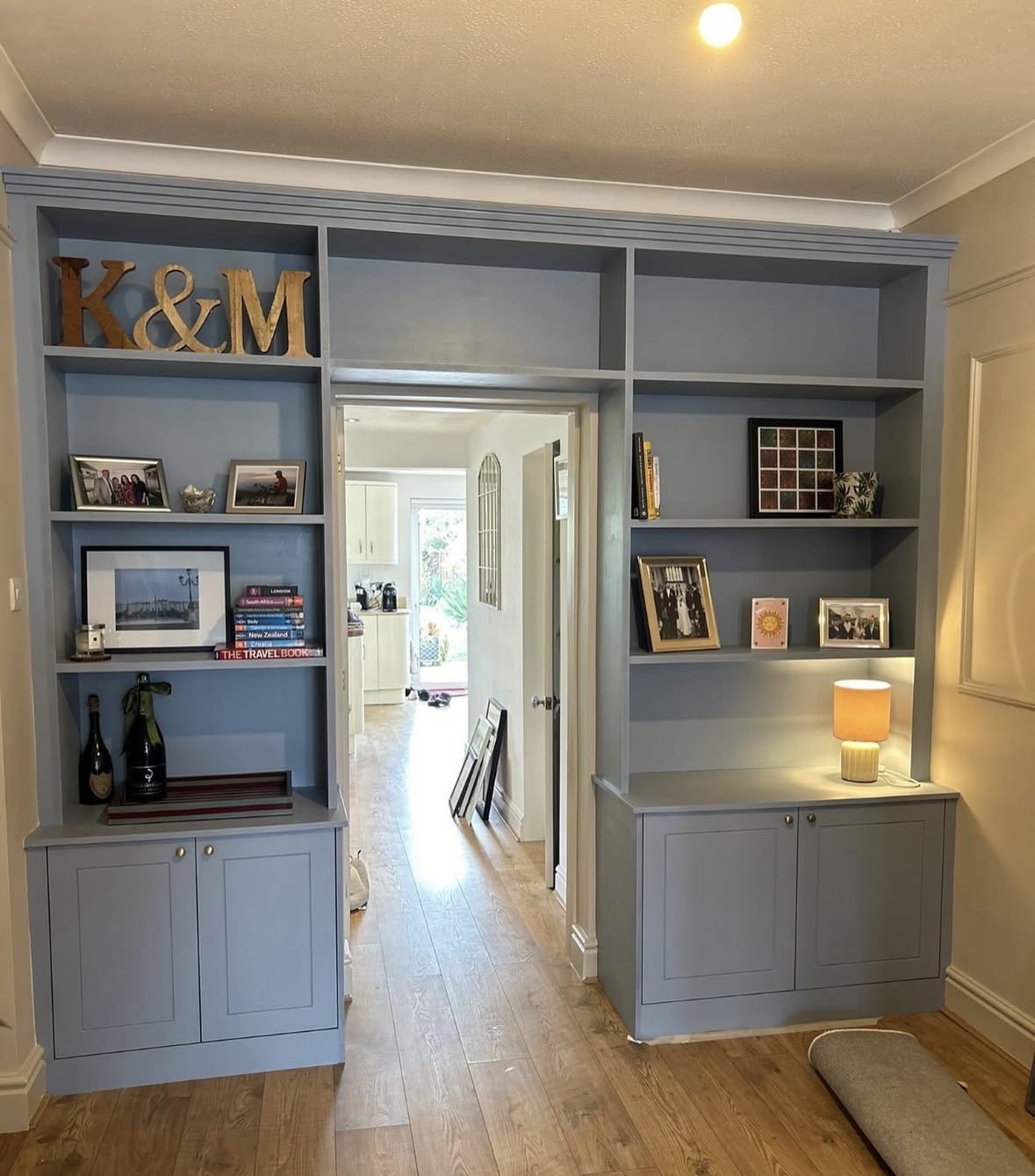 Alcove storage unit fitted in Surrey