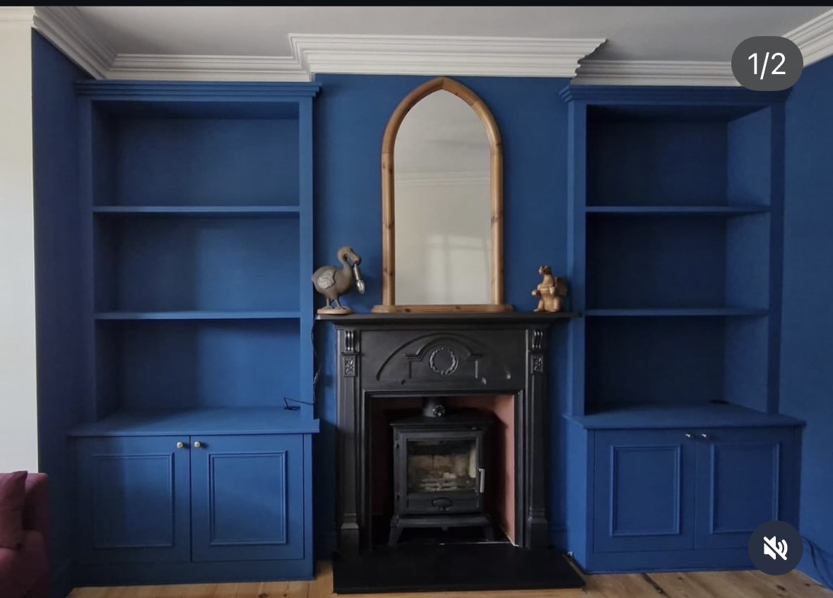 Custom carpentry storage detail