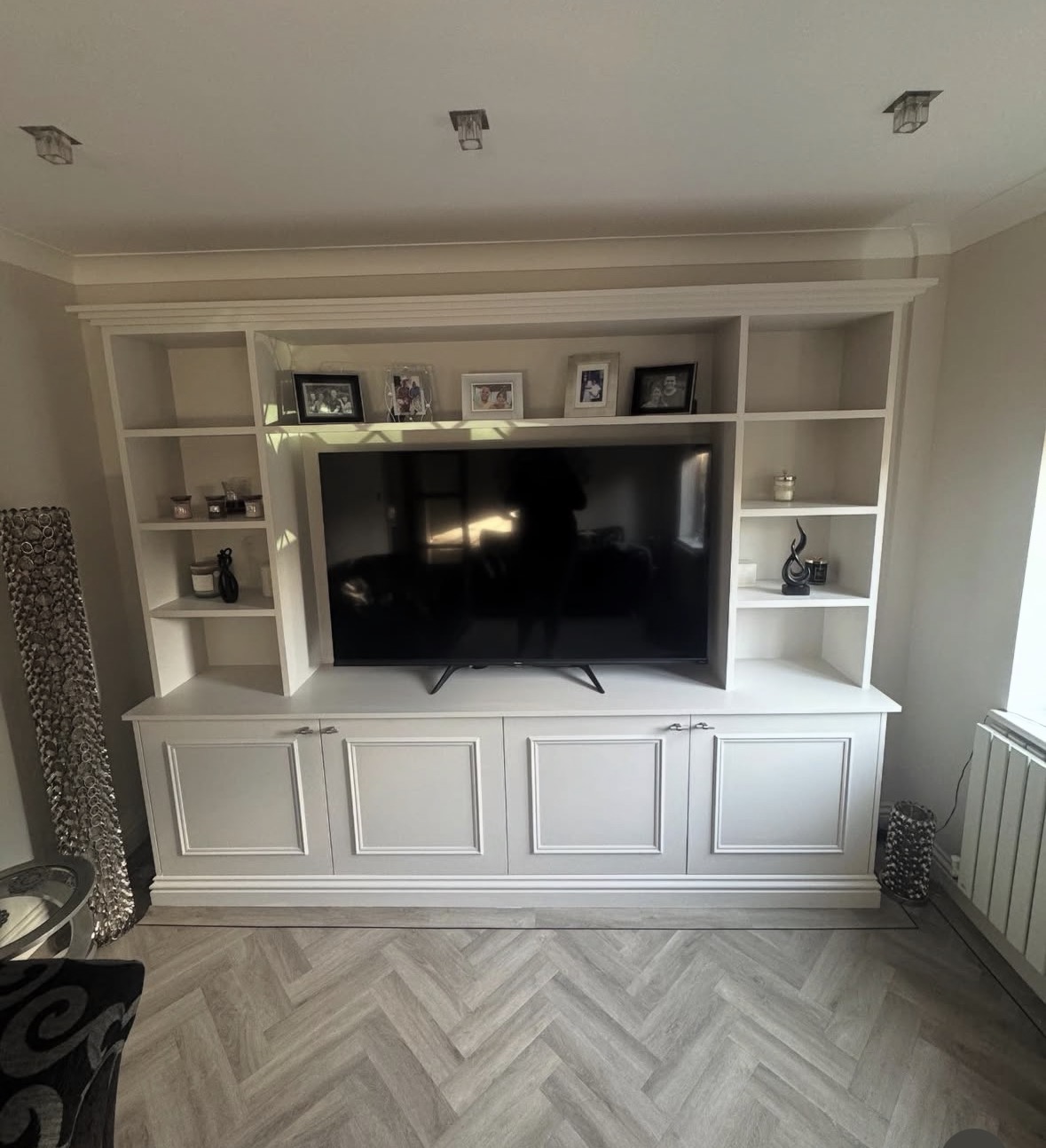 Bespoke fitted storage close up