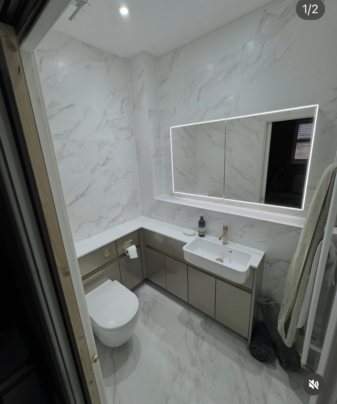 Tiled bathroom renovation in Egham