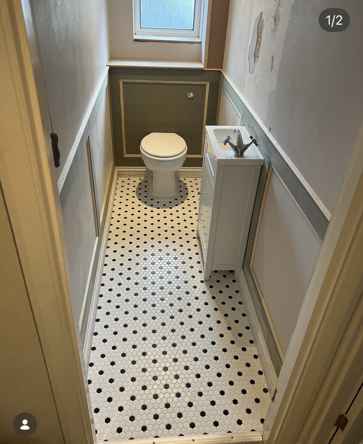 Modern bathroom finish