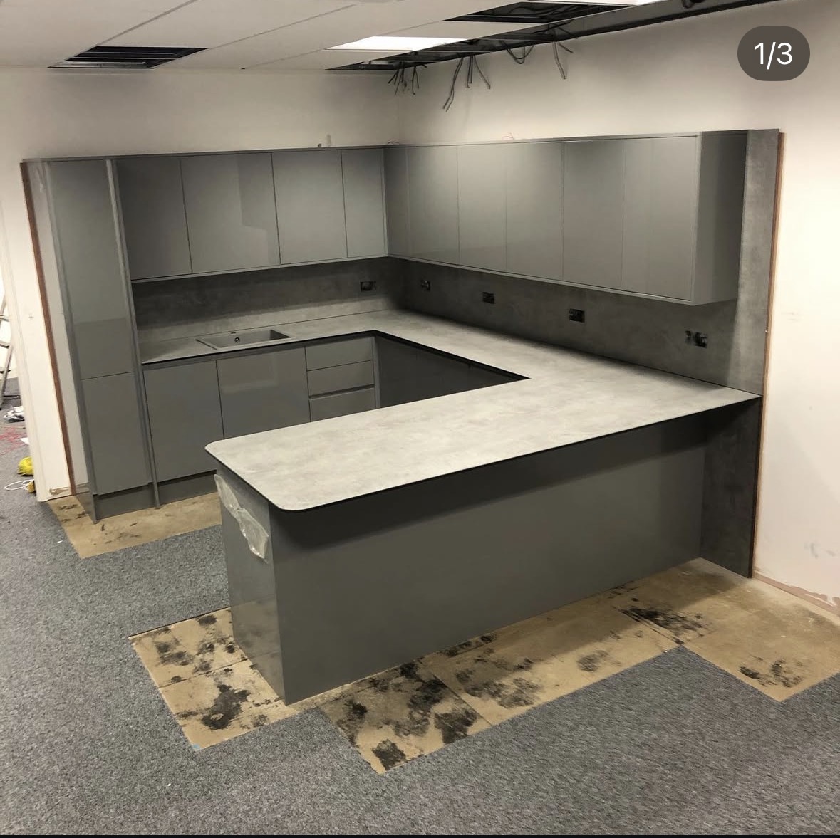 Finished kitchen by J R Legge